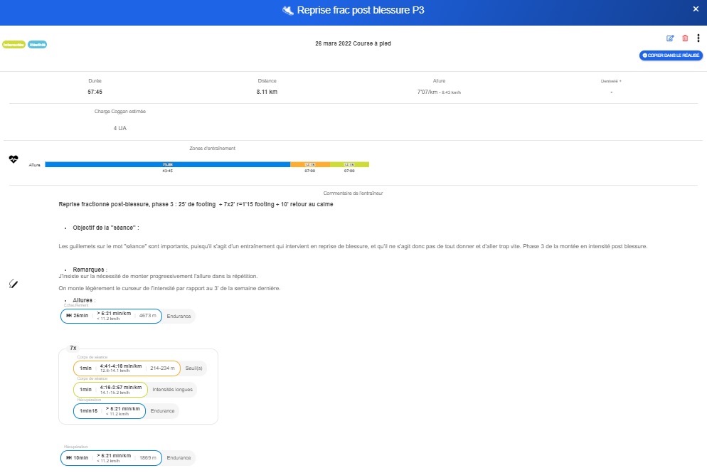 coach running entraînement trail marathon